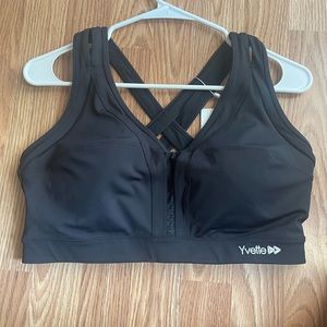 Women’s Sports Bra or Bralette Size 2-3X Black NWT